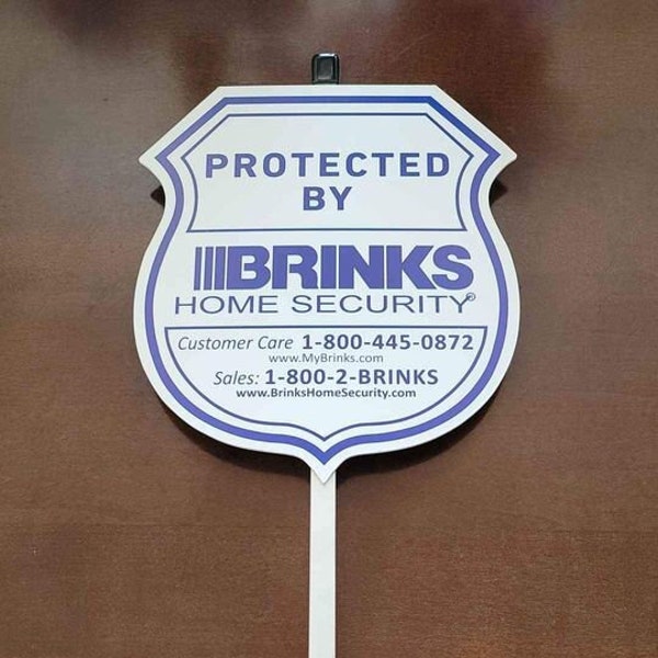 1 Brinks Home Security Yard Sign