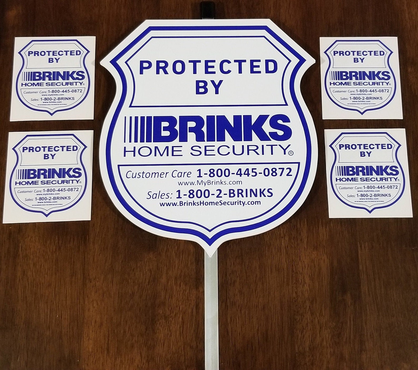 1 Brinks Home Security Yard Sign With 4 Decals/stickers Etsy