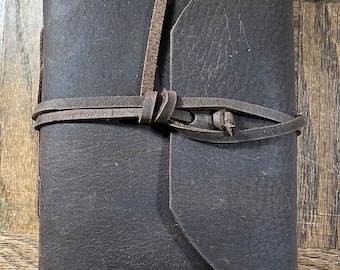 Hand made leather journal