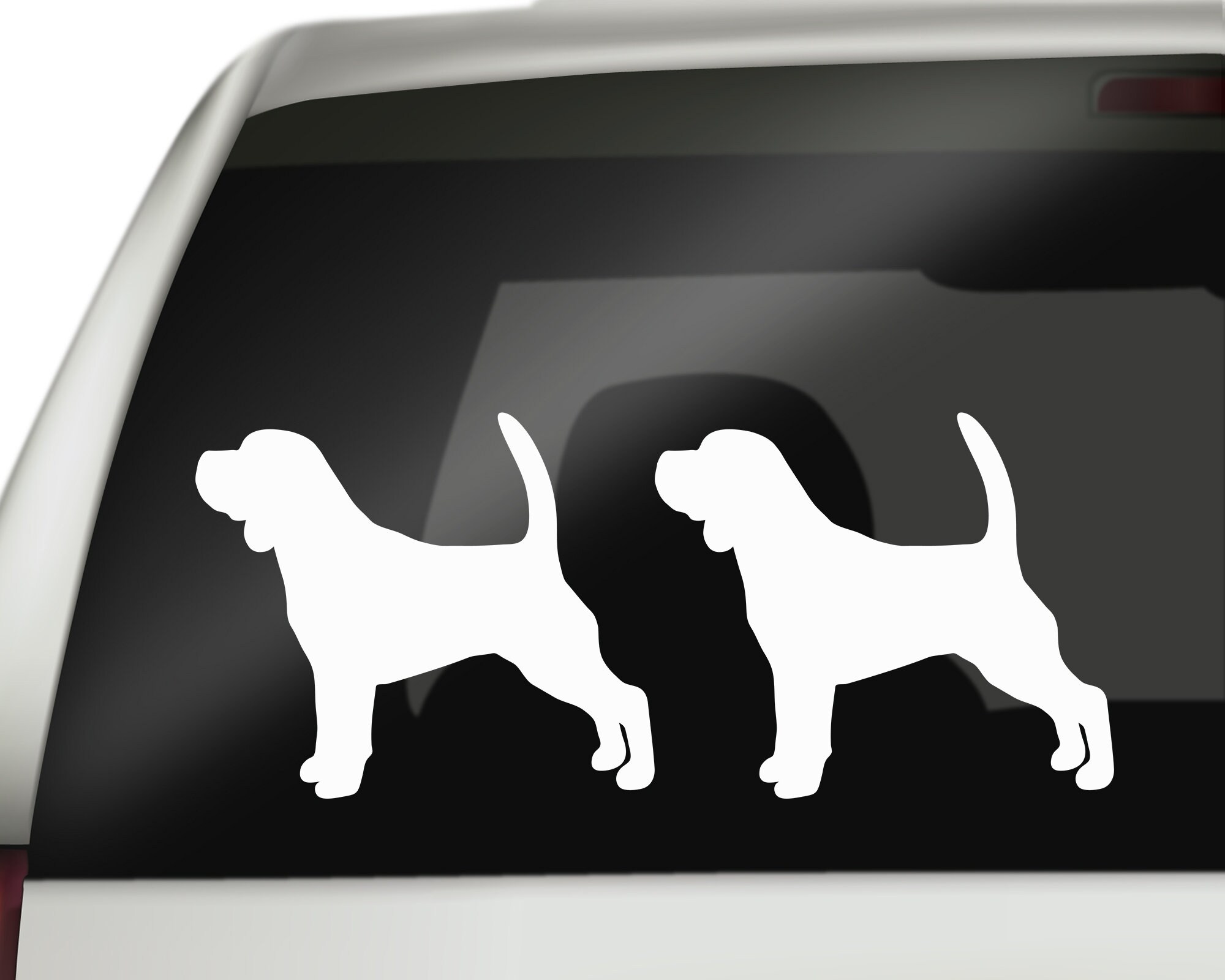 Beagle Dogs Car Sticker Etsy