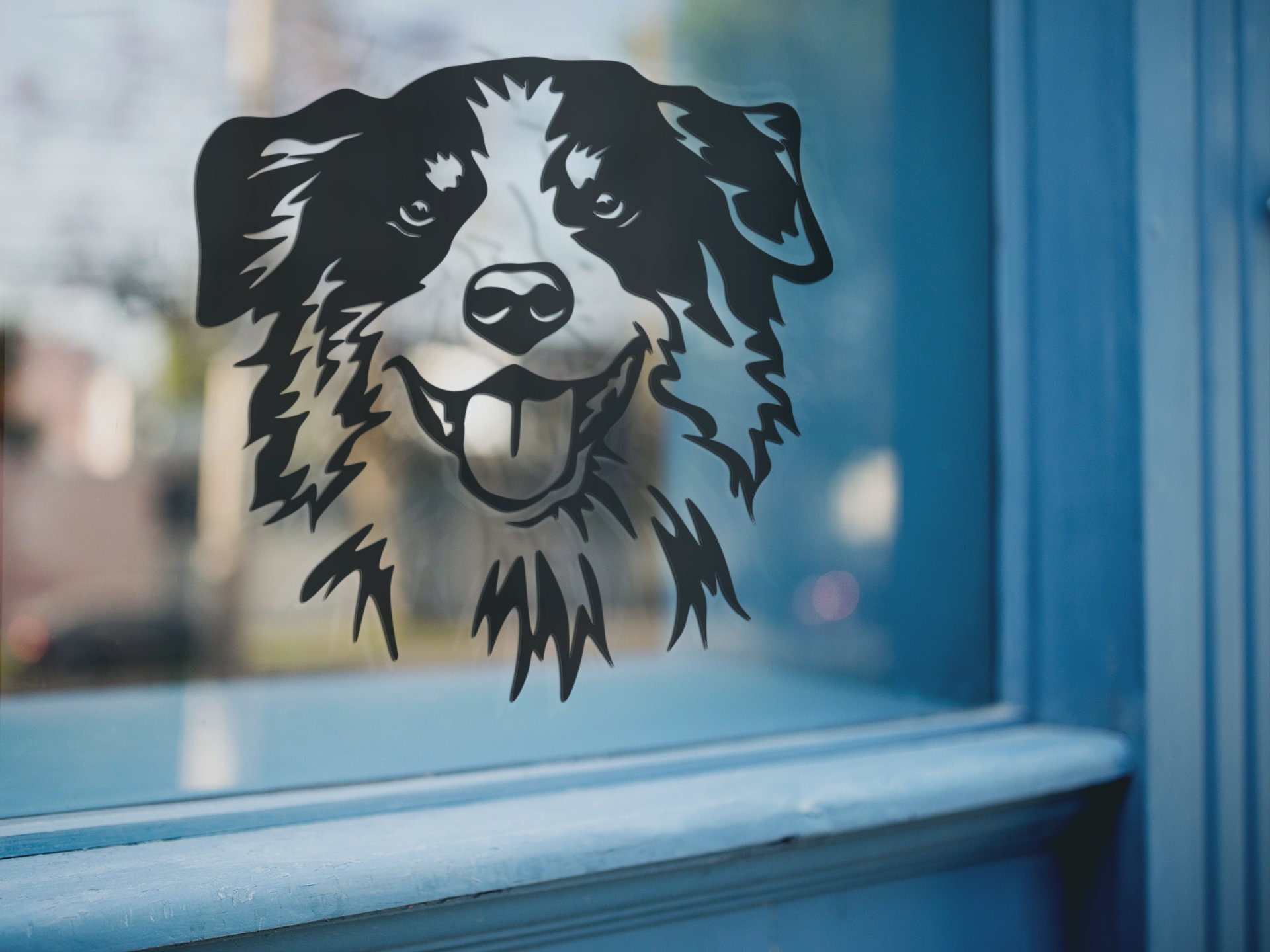 Australian Shepherd Car Sticker Etsy
