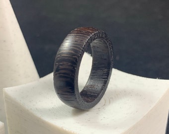 Wenge Traditional Wood Ring Custom Handmade