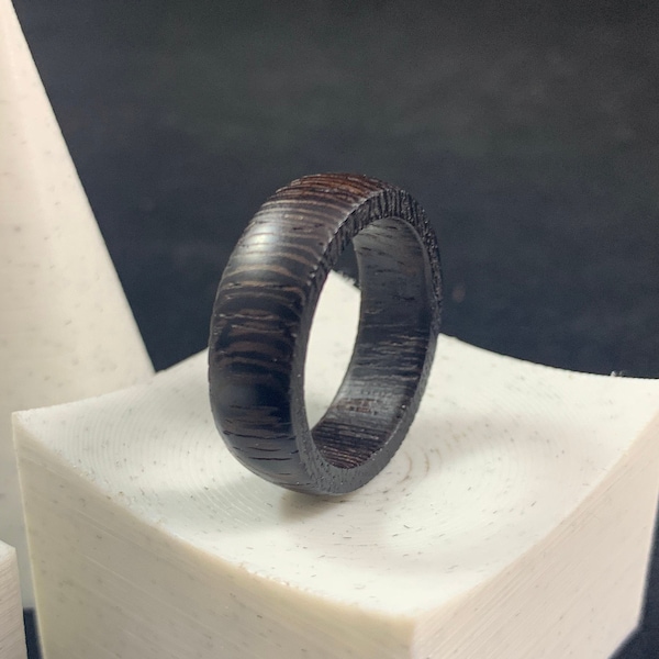 Wenge Traditional Wood Ring Custom Handmade