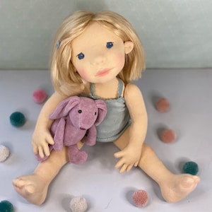 Articulated waldorf doll *Lilij* 20&quot;