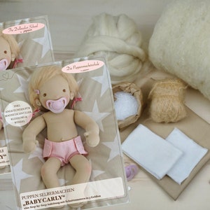 2-in-1: Ebook Baby Carly  & Material-Kit / Doll Making Instruction + Pattern