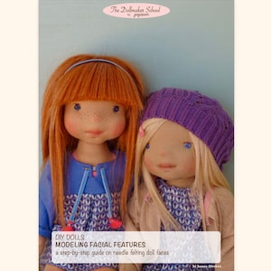 Modeling Facial Features - DIY Instructions on needle felting doll's faces