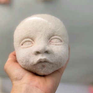 Doll making online course Felting Faces ENGLISH SUBS learn to model realistic, vibrant & cute doll heads image 5