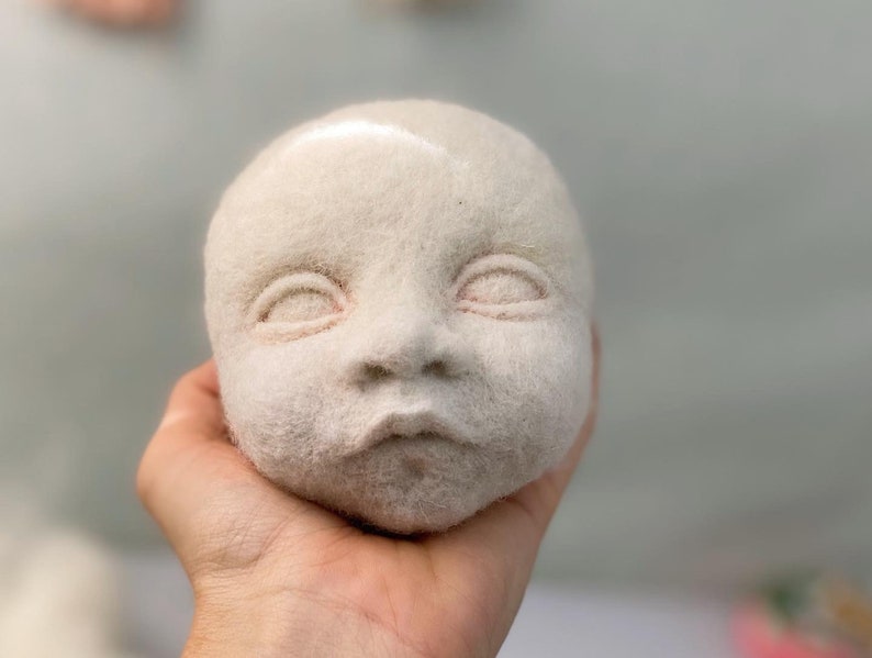Doll making online course Felting Faces ENGLISH SUBS learn to model realistic, vibrant & cute doll heads image 5