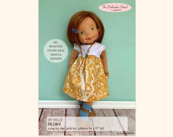 Ebook Doll Peony / DIY-Instruction incl. Pattern ENGLISH