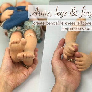 Online Course 'Arms, legs & finger' - create a doll with flexible joints - ENGLISH VERSION