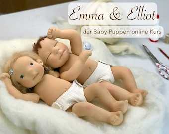 Online Puppen-Kurs "Emma & Elliot" - nähe deine eigene Babypuppe