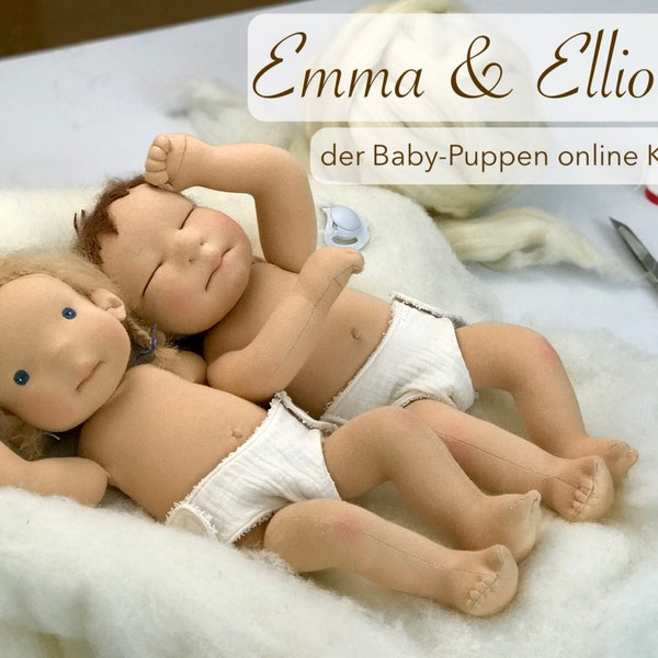 Online Puppen-Kurs "Emma & Elliot" - nähe deine eigene Babypuppe