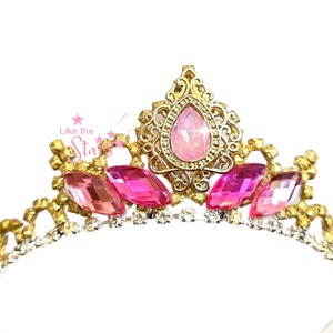 Aurora Crown, Sleeping Beauty Crown, Princess Aurora Birthday Flowers Headband For Kids, Princess Aurora Costume, Aurora Birthday Outfit