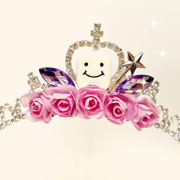 Tooth Fairy Crown Tiara Headband, Tooth Fairy Costume Cosplay Outfit, Tooth Fairy Magical Gift, Tooth Fairy Pillow, Tooth Fairy Photo Shoot