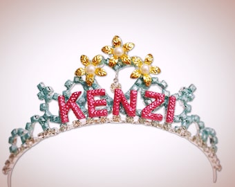 Custom Crown ,Custom Name Tiara Crown ,Personalized Crown Birthday Gift, Custom Birthday Crown Tiara, Name Tiara Crown,Birthday Girl Crown