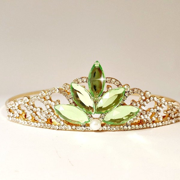 The Princess Tiana Birthday Crown, Princess And The Frog Tiara, First Tiana Birthday Crown, Tiana Kids Crown, Tiana Crown For Adults