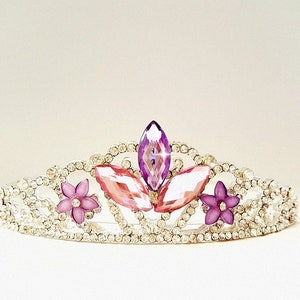 Pink & Purple Birthday Crown, Rapunzel Birthday Crown Fits Rapunzel ...