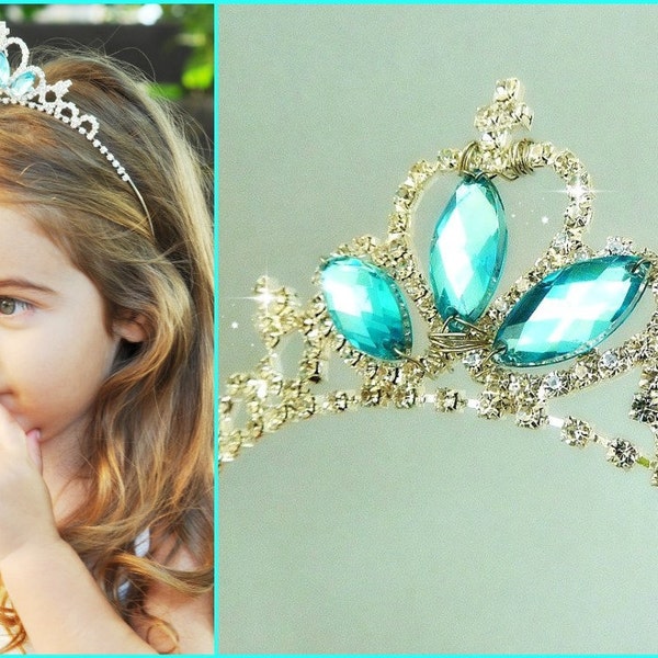 ELSA CROWN ,Elsa Costume,Elsa Tiara,Frozen tiara, Kids Rhinestone Crown, Kids Tiara ,Elsa Costume ,Kids Blue crown,Elsa Tiara headband