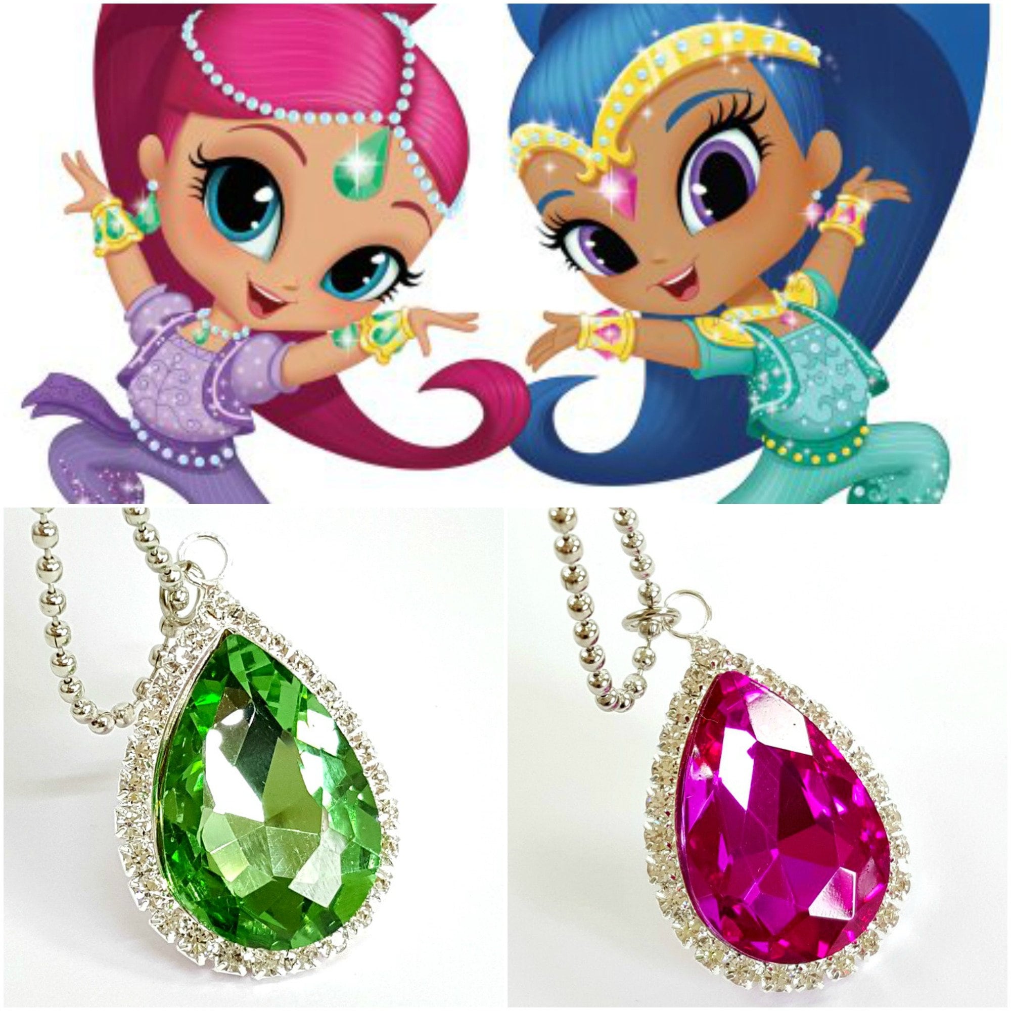 Shimmer and Shine Amulet shimmer and Shine Necklace Shimmer Etsy