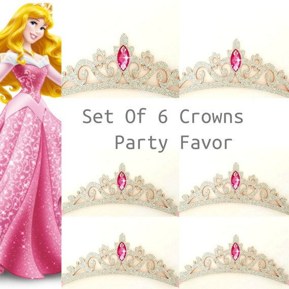 PRINCESS PARTY Favors princess Aurora Birthday Party Favor Tiara Headbands sleeping Beauty Crown birthday Party Favor Pink Silver Crown Etsy Ireland