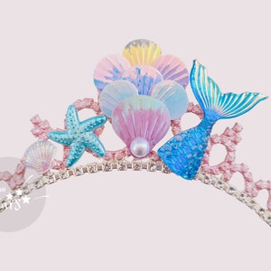 Iridescent Shimmering Mermaid Scale Crown, Mermaid Birthday Head band, Mermaid Crown For Girls & Adult Woman, Birthday Gift, Little Mermaid