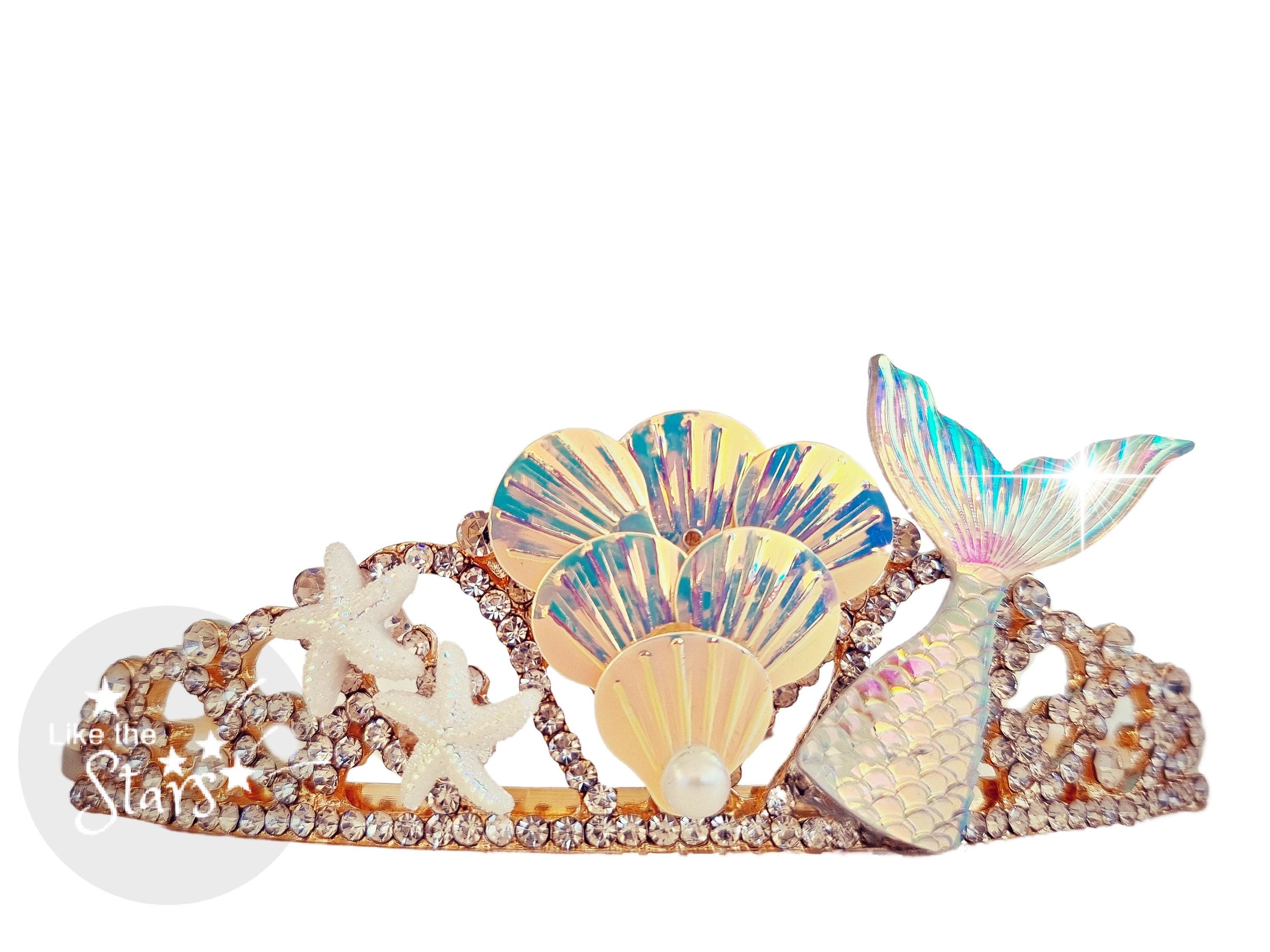 Mermaid Crown, Princess Ariel Seashell Crown, Mermaid Tiara