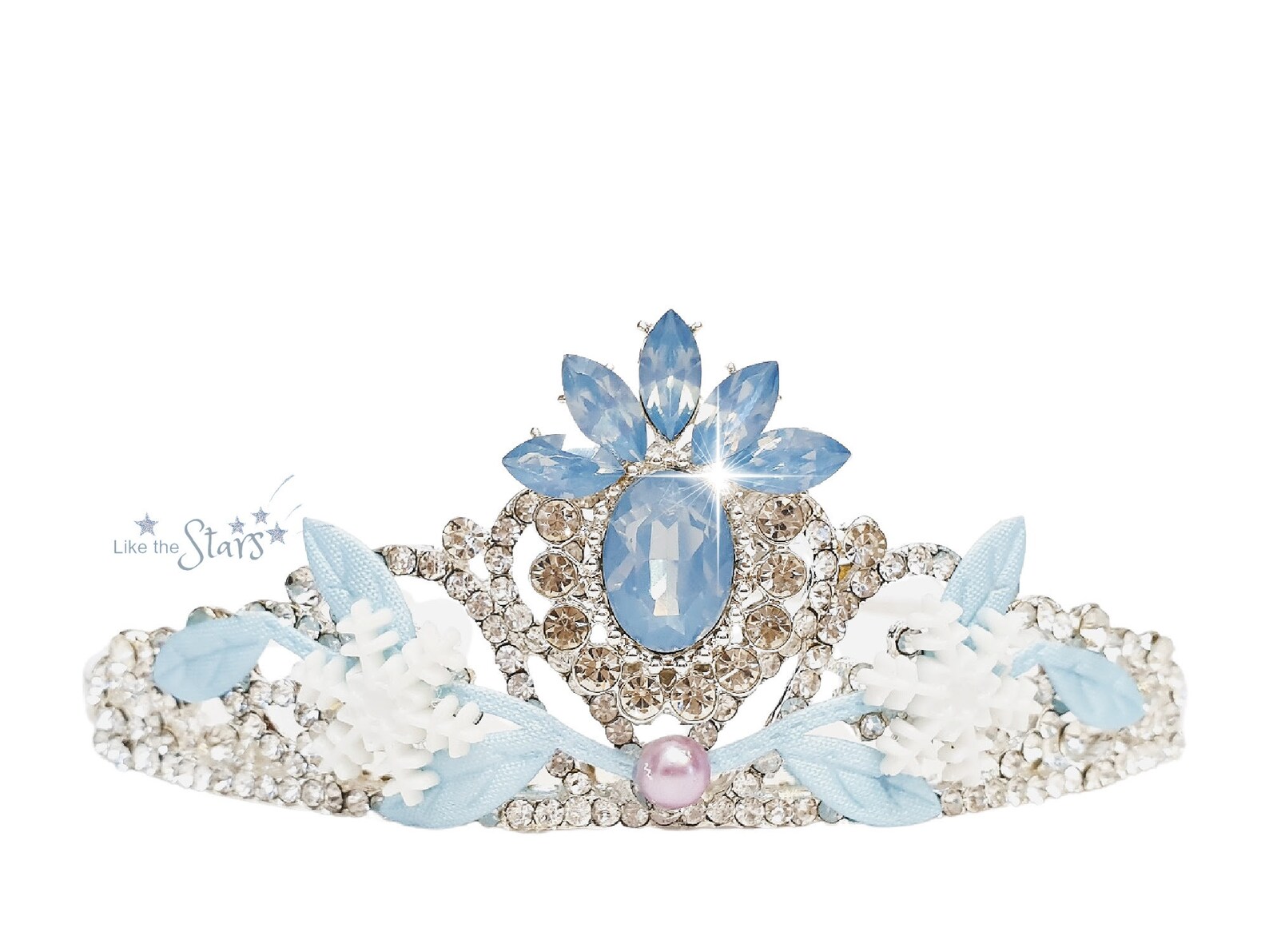 Elsa Frozen 2 Blue Dress Tiara Crown Elsa Snowflake Crown Etsy