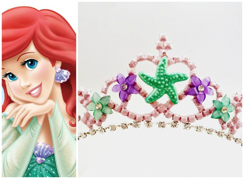 Meerjungfrau Krone Prinzessin Ariel Seestern Krone Etsy