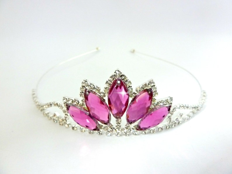 Princess Aurora Crown Sleeping Beauty Tiara Headband,Aurora Tiara, Princess Aurora Crown,Rhinestone Tiara,Pink Tiara,Aurora Headband image 3