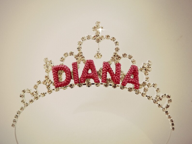 Custom Tiara Name Crown Personalized Tiara Personalized Etsy