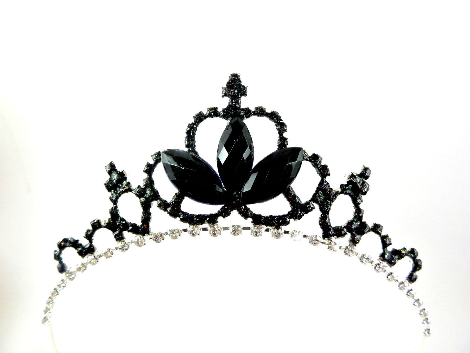 Black Crown Black Swan Crown Tiara Gothic Fascinator Gothic