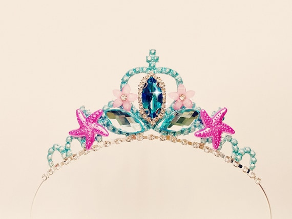 mermaid dress jewelry The Little Mermaid Crown Mermaid Party, Mermaid Tail Necklace Jewelry, Cake  Topper, Birthday Outfit, Costume Dress, Tutu Outfit