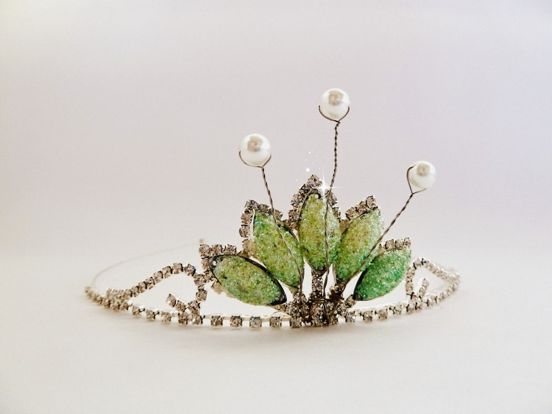 Princess & the Frog Tiara ,princess Tiana Tiara, Green Princess