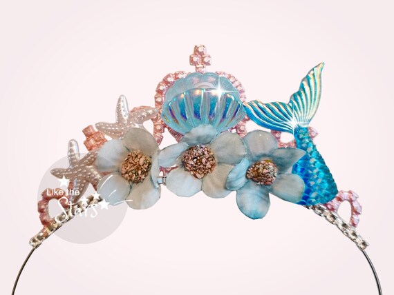 Mermaid Crown, Princess Ariel Seashell Crown, Mermaid Tiara