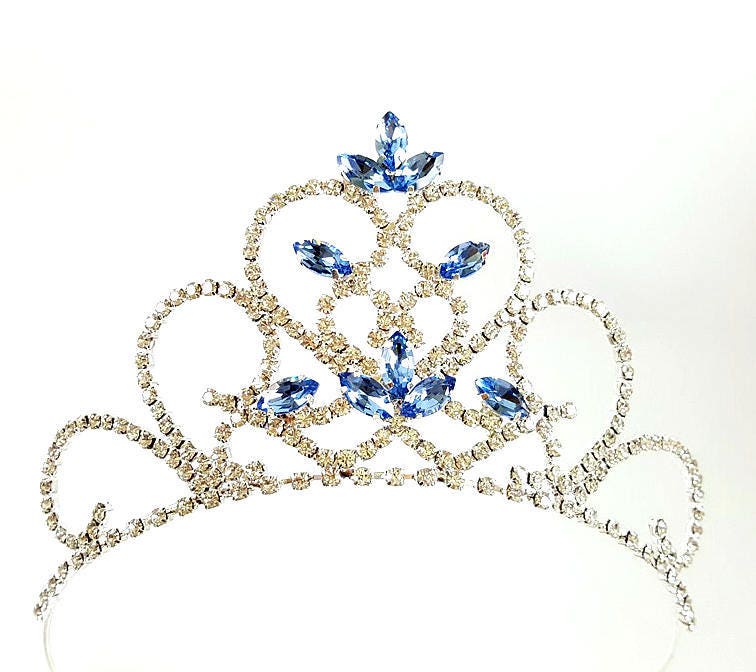 CINDERELLA TIARA Princess Cinderella Blue Crown Cinderella | Etsy