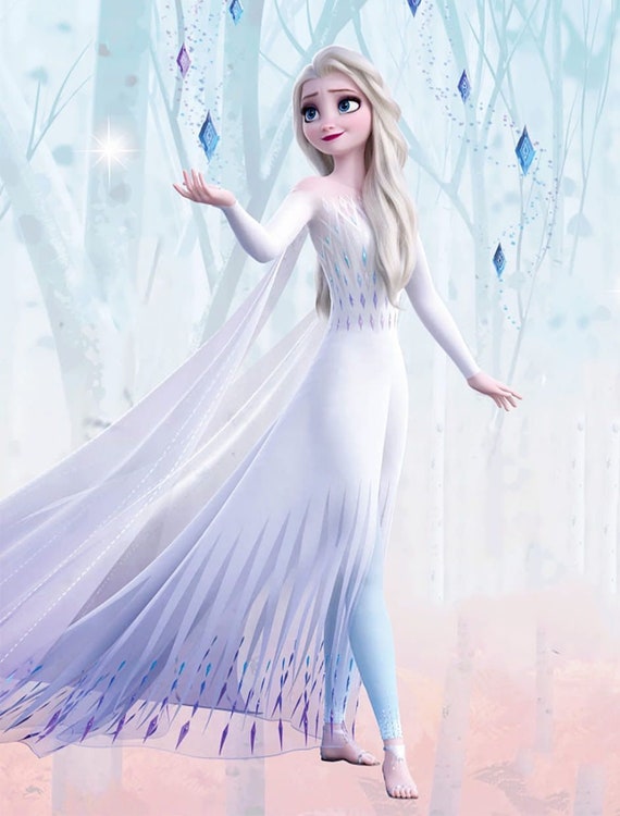 Corona de Tiara Snowy Elsa Frozen 2 con piedras brillantes, diadema de copo de nieve de Elsa, ideal para regalo de cumpleaños de niña, corona de Elsa para niñas y mujeres -