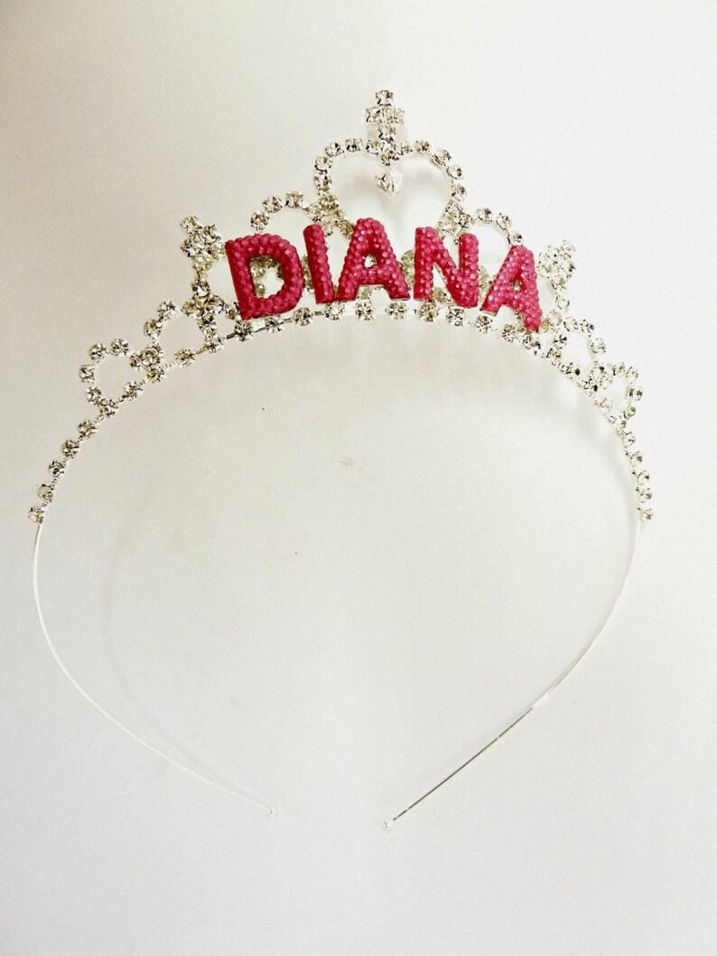 Custom Tiara Name Crown Personalized Tiara Personalized Etsy
