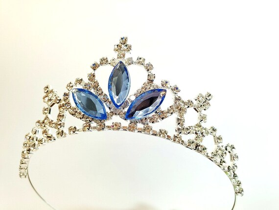 CINDERELLA CROWN Cinderella Tiara Cinderella Headband Light Blue