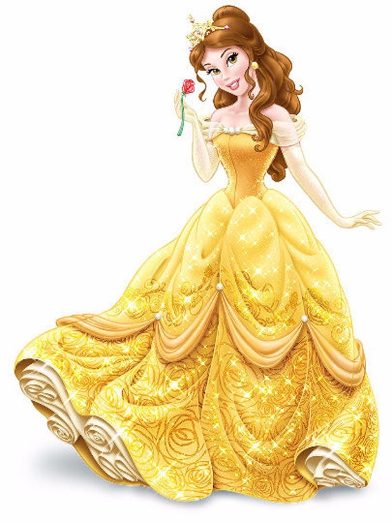 Enchanted Disney Belle Diamond Fashion Pendant Necklace in 10K Yellow Gold  Jewelry | Jewelili