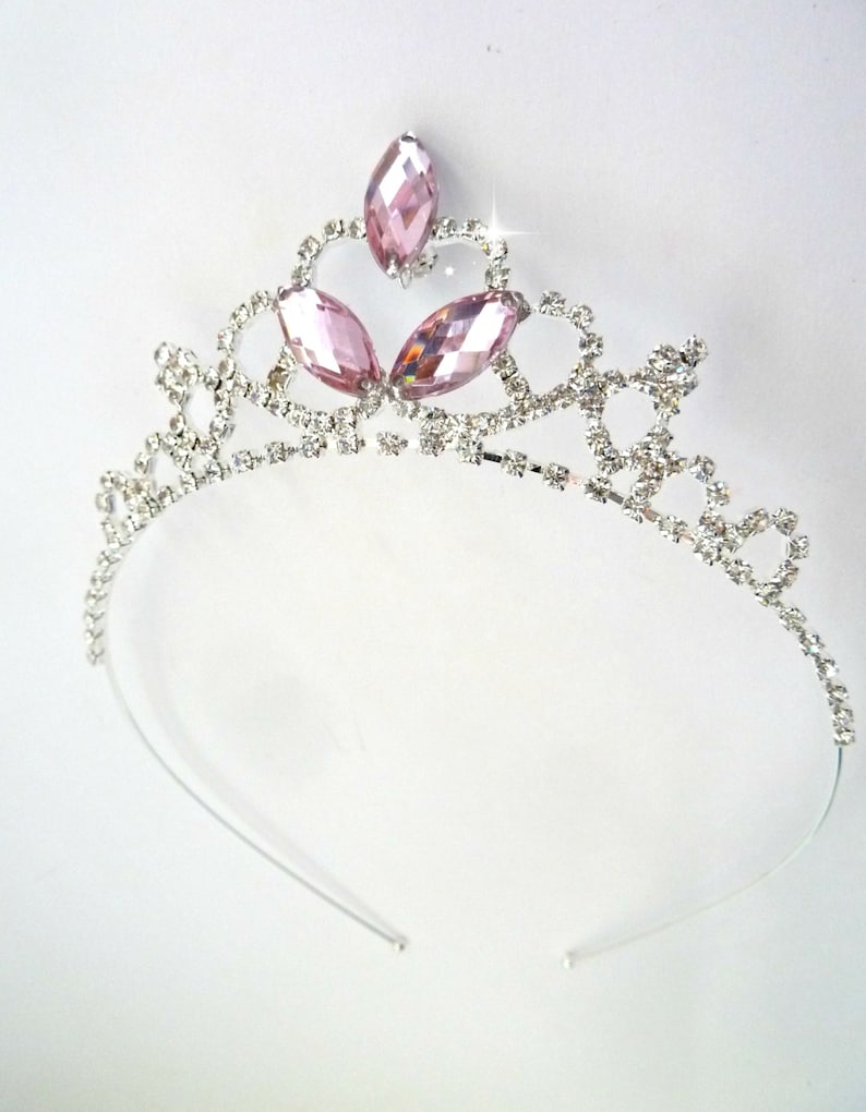 Pink Rhinestone Tiara Princess Tiara Ballerina Etsy