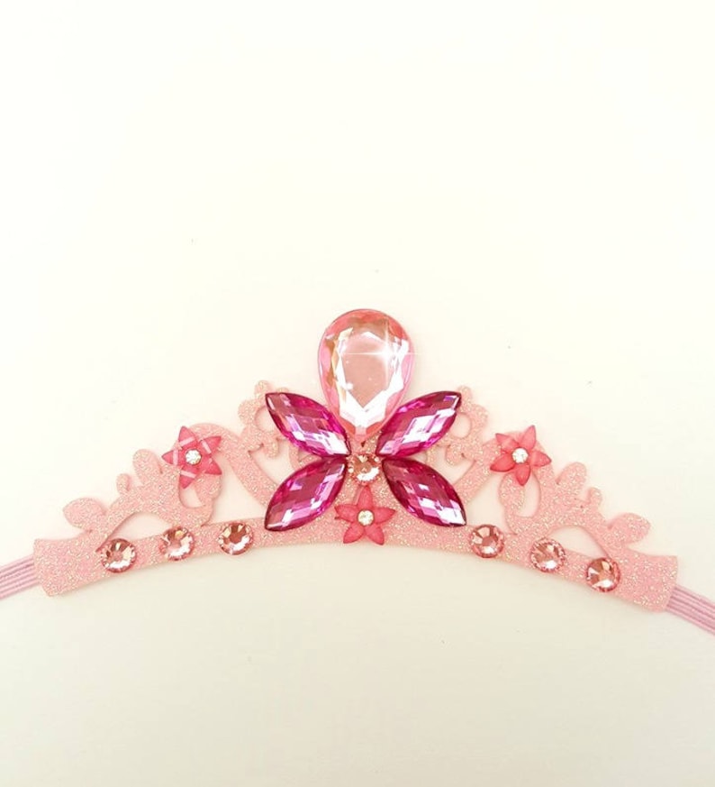 Couronnes Princesse Pour Enfants - Lot De 6 Bandeaux élastiques Colorés Pour Fêtes