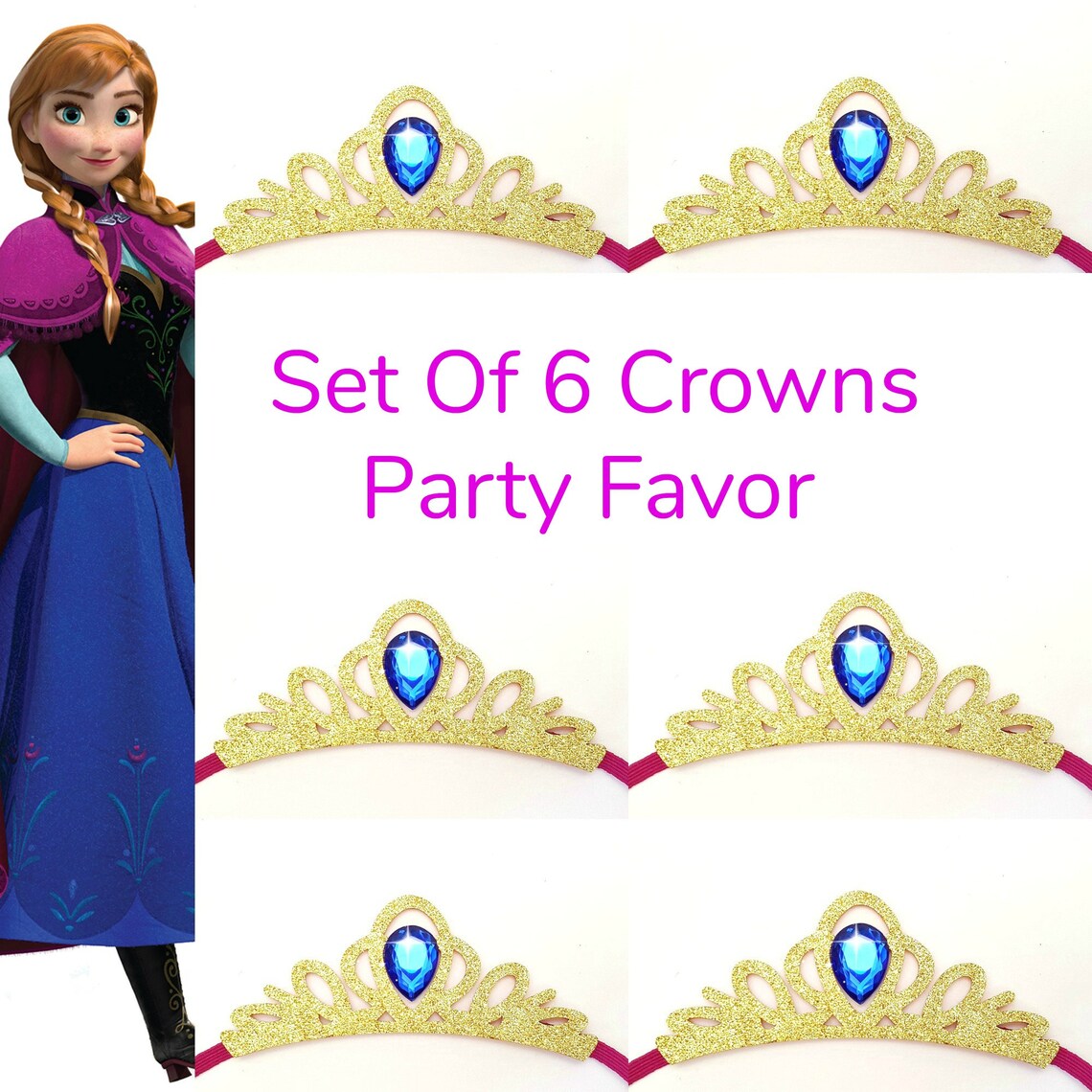 Princess Tiara Party Favor Princess Party Favor anna Etsy