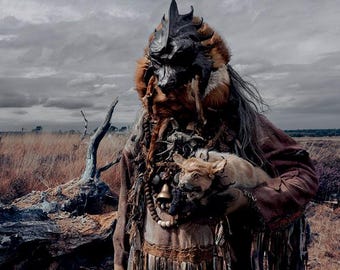 surrealistic artwork / postcard no. SHAMAN