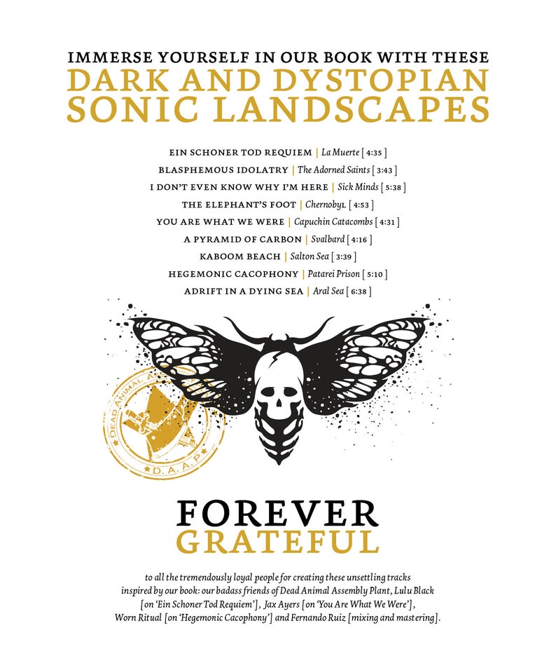 Dark & Dystopian Post-Mortem Fairy Tales luxury coffee table book 9 free downloadable soundtracks image 4