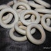 Set of 335 Organic Maple Wooden Rings 1 3/4 ", natural, nursing necklace supplies, craft ring