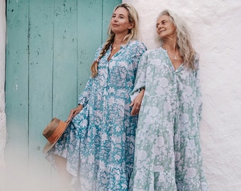 Oversize Dress,Gift for Her,Cotton Women Dress,Cotton Boho Dress,Summer Bohemian  Dress,Loose fit boho  Dress,maxi beach dress, mum dress