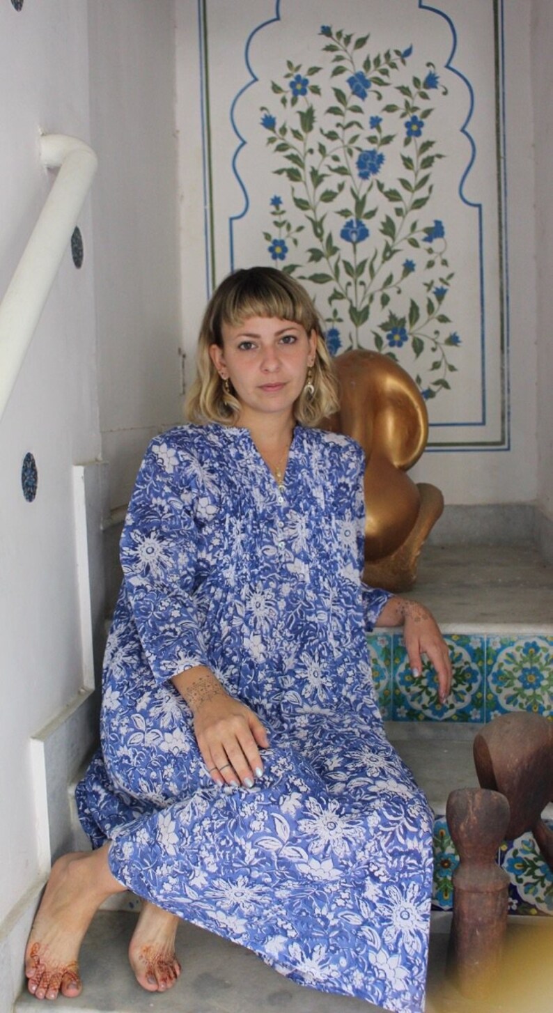 Zazi dress Corn flower blue