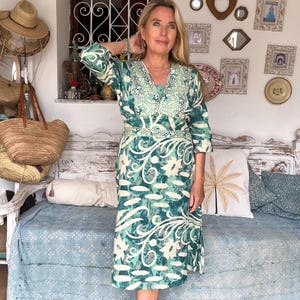 Boho dress , Aurobelle Ibiza trendy summer dress,  beach wear, hippy bohemian gipsy  vintage dress ,resortwear , vacation outfit, plus size