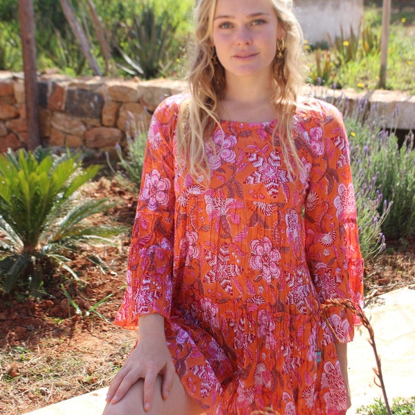 Bohemian flower dress from Ibiza