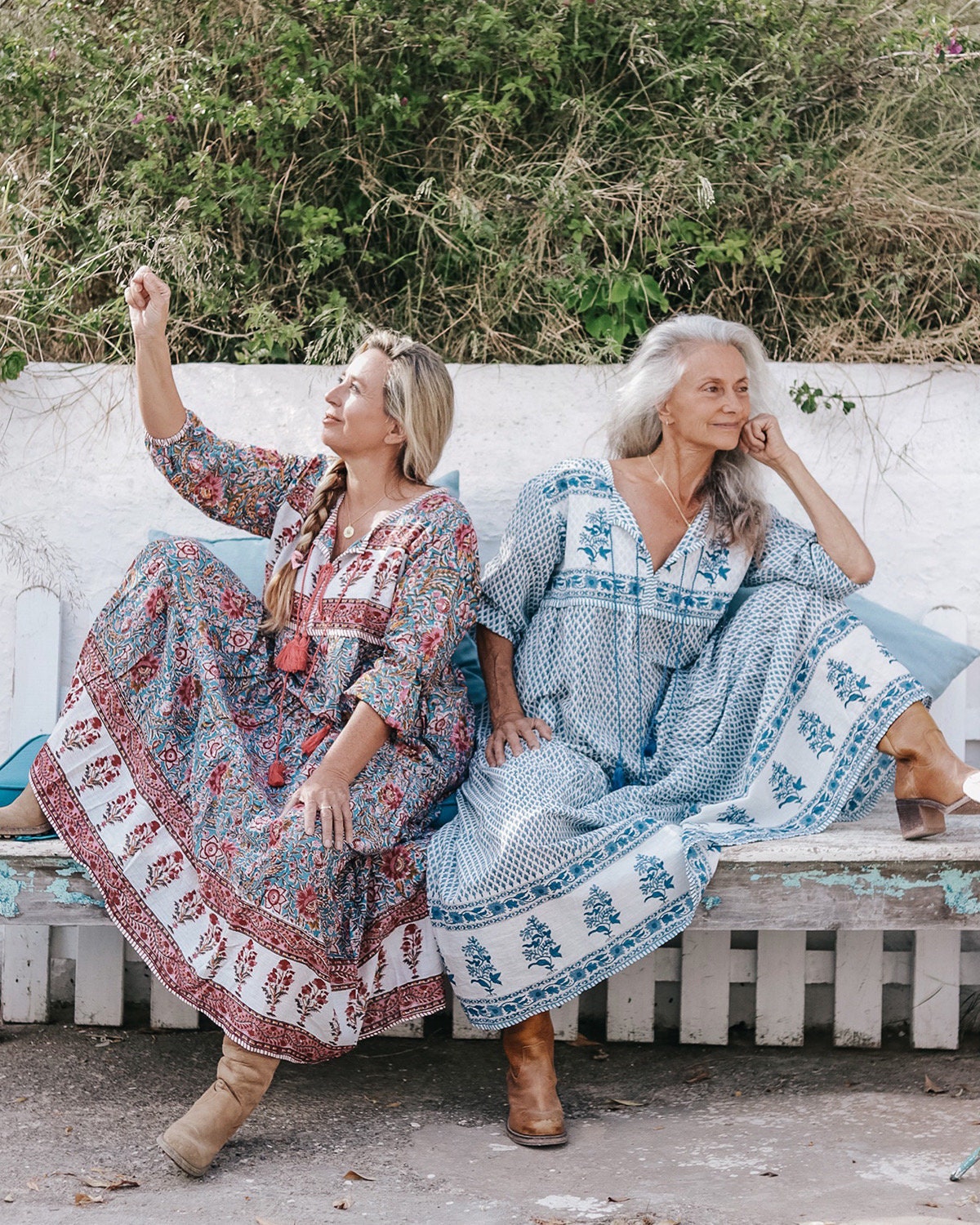 boho dress 2x Maxi Dress: Floral Block Print Mulmul Cotton Hippy Bohemian Ibiza,xxl Plus Size neckline Adjustable drawstring waist Malabisy COLOR:Cool Water Beach dress Royal Blue and Gold